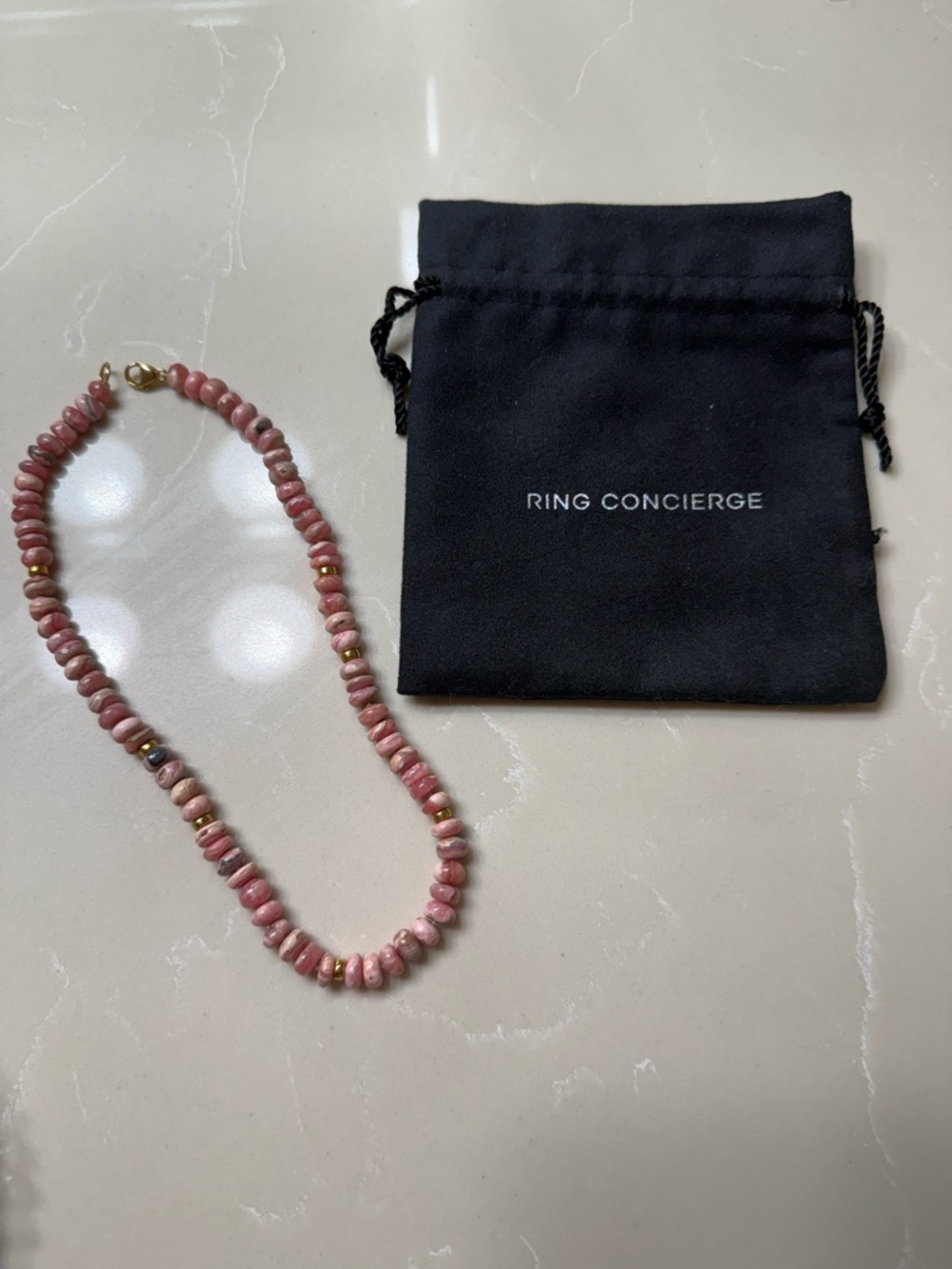 Ring Concierge Rose Glow Necklace 18k Gold